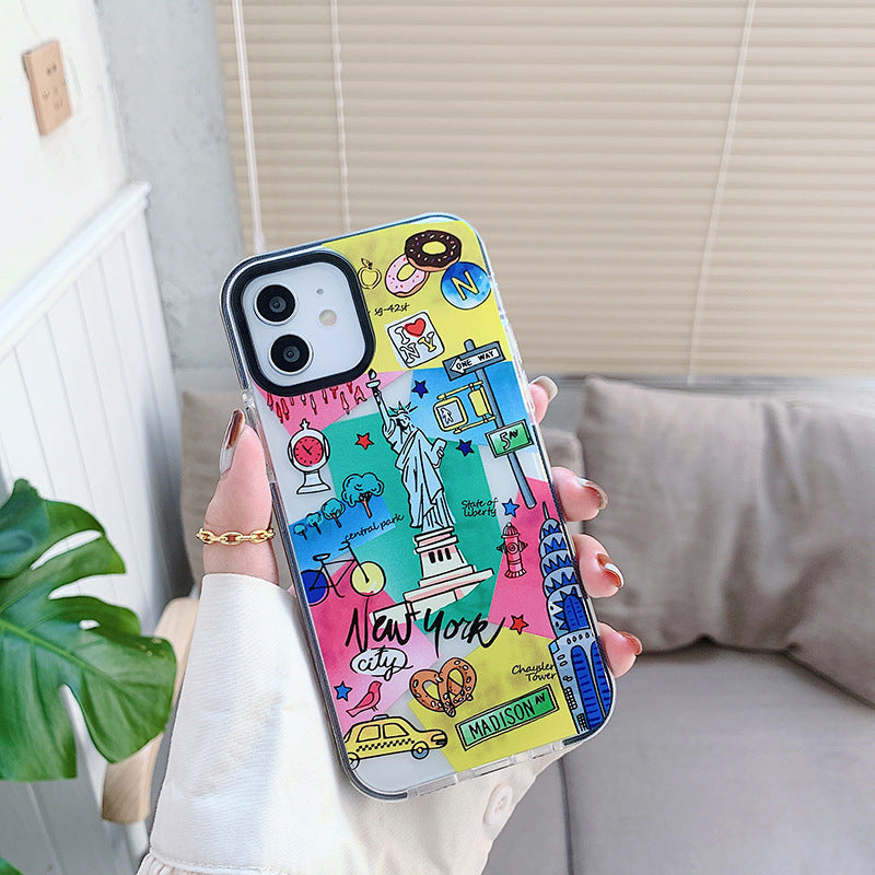 Elevate Your Style with Our Fashion Travel Label Phone Case for iPhone 12
